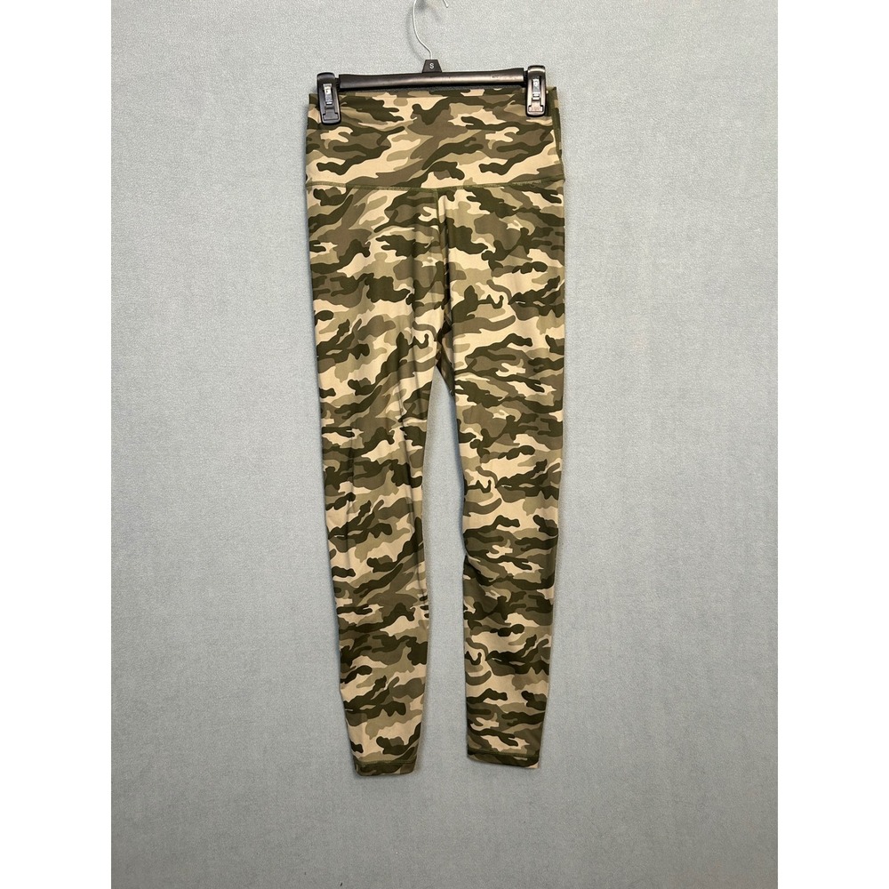 Colorfulkoala Womens Camo High Waisted Yoga Pants Green Camouflage Leggings L